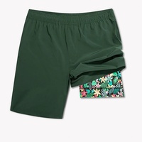 Shorts de course pour hommes à compression, taille haute, avec poches de 7 pouces et empiècements en mesh de 3 pouces pour le bas du corps