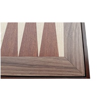 Table d'échecs haut de gamme 2-en-1 avec boîte à échecs pour jeux de société d'intérieur, backgammon, échecs internationaux, en bois durable pour enfants