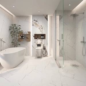 Carreaux de marbre blanc <span class=keywords><strong>glacier</strong></span> Carreaux de sol simples et élégants 600x1200 - Product Image 4