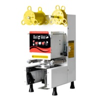 Machine électrique automatique de thermoscellage de thé de bulle de tasse de lait de Boba avec la productivité élevée pour l'emballage de boisson