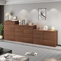 Commode moderne en bois à plusieurs niveaux avec 6 tiroirs, écologique, durable, rangement autoportant pour chambre, appartement, salon