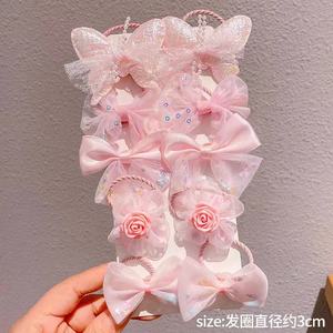 Juego de lazos para el cabello con flores de tul coloridas, coleteros de alta elasticidad, cuerdas para el cabello duraderas para niñas pequeñas, accesorios para el cabello de bebé - Product Image 5