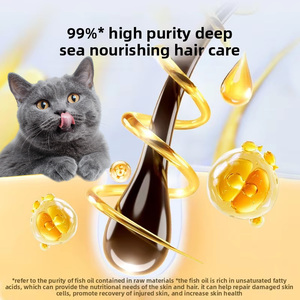 Olio di fegato di salmone di mare profondo olio di pesce per animali domestici capsule integratore alimentare per cani gatti nutriente Anti-spargimento bottiglia di piante - Product Image 4