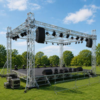 Estructura de Aluminio para Escenario con Abrazaderas, Estructura de Iluminación Resistente para Montaje de Luces DJ y Par