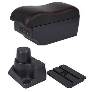 Reposabrazos Vtear ABS para <span class=keywords><strong>Kia</strong></span> <span class=keywords><strong>Rio</strong></span> 2 2006-2011 con Portavasos USB - Accesorio de Almacenamiento <span class=keywords><strong>Interior</strong></span> - Product Image 3