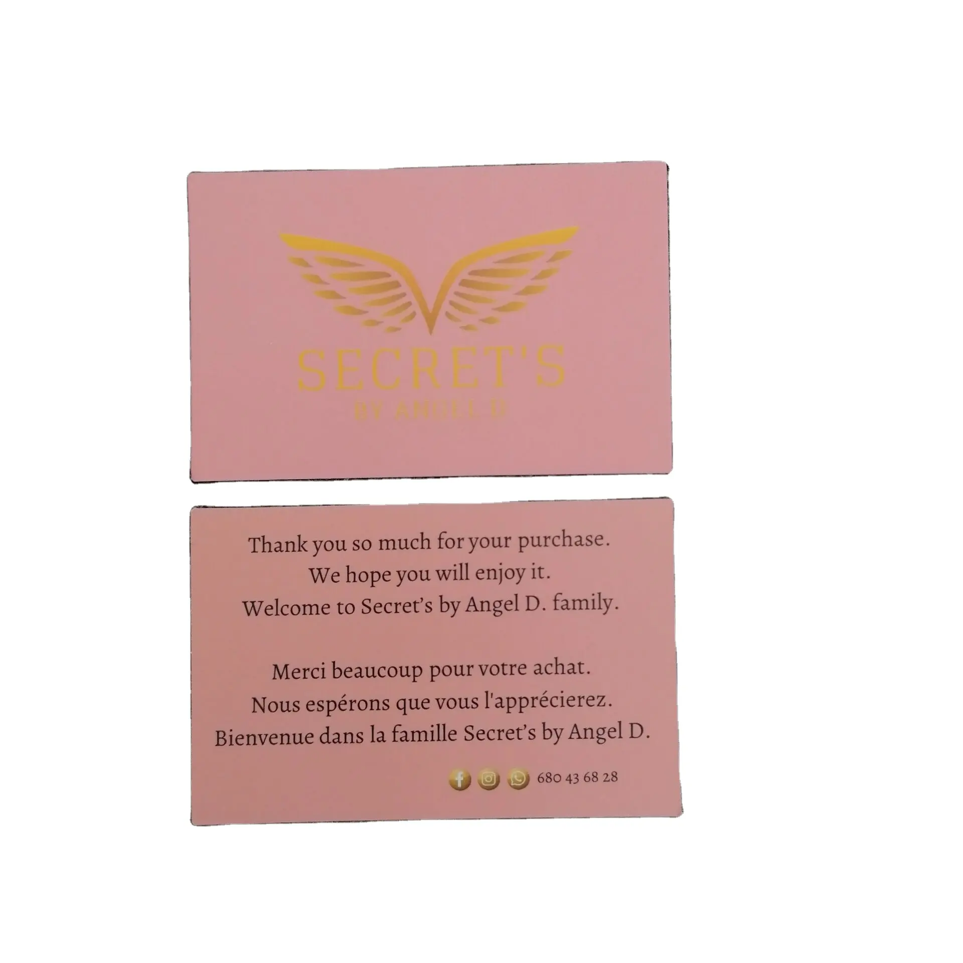 Tarjetas postales personalizadas con impresión Offset, tarjetas de felicitación con logotipo para compras de negocios
