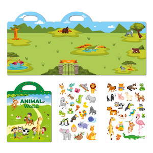 Libro de pegatinas de gelatina personalizable sin ensuciar, libro de actividades educativo a prueba de manones para niños, material didáctico Montessori para guardería - Product Image 3