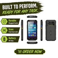 Terminal PDA portable Android 12 de 5,99 pouces avec scanner de codes-barres 2D pour inventaire, 4 Go 64 Go, GPS, étanche IP65 pour extérieur