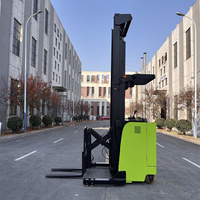 Chariot élévateur électrique compact YONGJIELI CQD20J-80 à fourches rotatives 3 directions pour allées étroites, utilisation assise, entrepôt