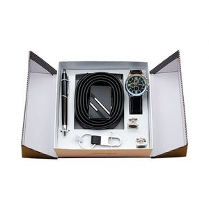 Set de Regalo Corporativo para Hombre de 5 Piezas: Reloj, Bolígrafo, Cartera, Cinturón, con Caja, Ideal para Cumpleaños - Product Image 1