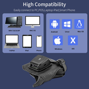 Netum Vòng Scanner với Wearable Android thiết bị đầu cuối điện thoại armband găng tay Scanner với Zebra động cơ cho kho chọn hàng tồn kho - Product Image 2