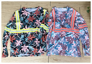 Hi Vis Reflecterend Bloemeneiland Patroon Shirt Met Lange Mouwen En Logo - Product Image 5