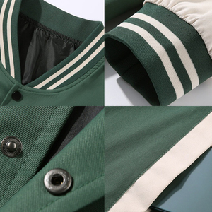 Veste longue à col montant pour homme, coupe décontractée, grande taille, coupe-vent, logo personnalisé, respirante, fermeture éclair, 100% coton, motif extérieur - Product Image 6