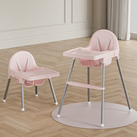 Vente en gros chaise haute portable en plastique pour enfants pour nourrissons siège de salle à manger pour bébé à assemblage amovible pour groupe d'âge 0-12 mois