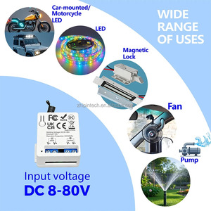 Interrupteur mural sans fil Zhipin 433 MHz avec télécommande, relais DC 8-80V 10A, panneau 86 pour LED, pompe, ventilateur, serrure électrique - Vente en gros - Product Image 2
