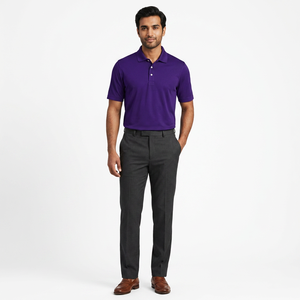 Polo de sécurité à manches courtes pour hommes imprimé devant derrière pour les événements du personnel uniformes bouncer sérigraphié polos de travail - Product Image 1
