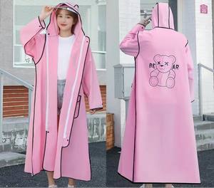 Haute qualité Chine fabricant réutilisable sport imperméable femmes Eva fermeture éclair manteau de pluie mode noir vert veste de pluie pour hommes - Product Image 5