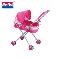 Poussette et balançoire 3-en-1 Fei Li Toys avec poupée de 12 pouces – Jouets de jeu de rôle pour bébé