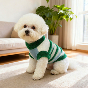 Pull pour chien personnalisé de style classique, écologique, en coton tricoté, fil de polyester, imprimé, saison hiver-printemps, vêtements pour petits animaux - Product Image 3