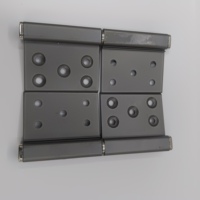 Charnières de porte et fenêtre en aluminium à axe carré détachable, design moderne, durables, installation par vis, profil PVC Tengshuo