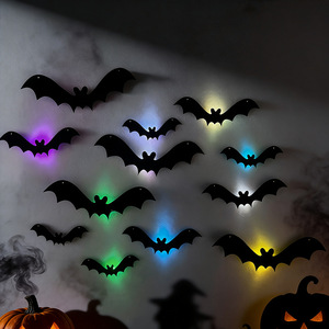Decoraciones de Halloween con Murciélagos, Adhesivos Negros para Decoración del Hogar, Decoración Vintage de Pared para Halloween - Product Image 6
