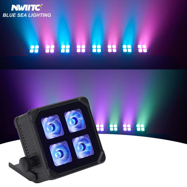 Waterproof IP65 4X20W RGBWA UV 6in1 LED Battery Uplight Par Light With Mini Wireless Stage Wedding Light With DMX512 Control