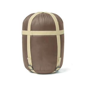 Saco de dormir Woqi Mummy para 3 estaciones, de nailon ligero y transpirable, para camping y senderismo, para adultos, longitud estándar, color caramelo. - Product Image 1