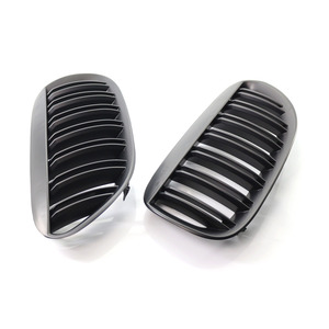 Rejilla de entrada de aire del parachoques delantero BMW E63, negro mate, plástico ABS, 2003-2010 - Product Image 1