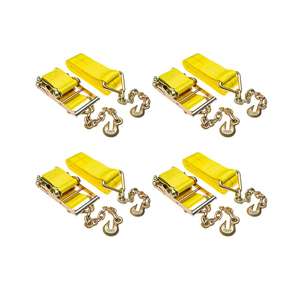 Sangles d'arrimage à cliquet JIAWEI personnalisées 75 mm/100 mm 5400 LBS 15000 LBS avec double crochet en J pour le fixation de cargaison - Product Image 2