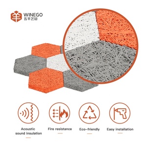Resistente al fuego Estudio de lana de <span class=keywords><strong>madera</strong></span>/fibra acústico ABSORBER panel - Product Image 3