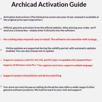Archicad 29 תוכנה מקורית מספר סידורי להפעלה, חשבון מפתח, תמיכה רב לשונית עבור Windows ו-Mac