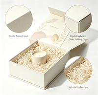 Scatola Regalo per Candele in Cartone Magnetico Ecologico Personalizzata OEM all'Ingrosso per Confezioni di Candele di Lusso Durevole Riutilizzabile con Logo Personalizzato