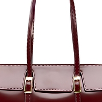 Sac fourre-tout de luxe moderne en cuir véritable de style européen et américain Le Bateau à double boucle, grande capacité, avec deux bretelles