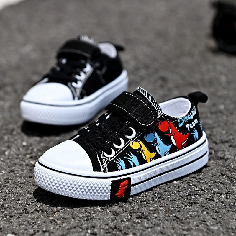2022 Children's Cartoon Canvas Shoes Boys And Girls Casual Low-top Baby Spring And Summer Breathable Fashion Casual Shoes 