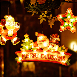 Accessori per l'illuminazione natalizia luci per decorazioni natalizie luci a sospensione a ventosa a LED per negozio di natale - Product Image 4