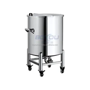 Stainless Steel Storage Tank Food Grade Mixing Tank Sanitary Standard Vessel For Crude Oil Coconut Oil Water Liquid Cosmetics