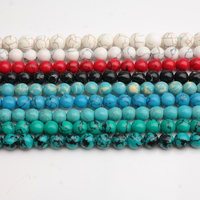 Vente flash - Perles rondes de 4 mm, 6 mm, 8 mm en turquoise, pierres semi-précieuses, perles en vrac pour la fabrication de bijoux
