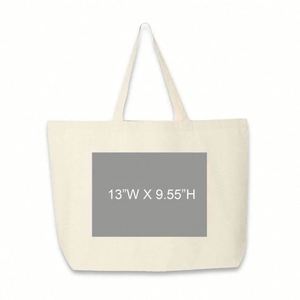 Custom Logo Plain Long Handle <b>Printed</b> Blank Cotton Eco-friendly Canvas Shopping Handbags Tote Bag for Women - Product Image 3