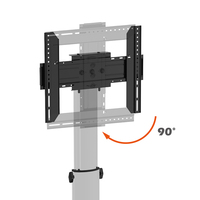 Rotation réglable en hauteur Led Lcd Plasma TV chariot support montage au sol métal universel Mobile 360 degrés roulant TV chariots