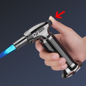 Thổi ngọn đuốc, nhà bếp chuyên nghiệp nấu ăn ngọn đuốc với khóa có thể điều chỉnh ngọn lửa bơm lại mini thổi ngọn đuốc nhẹ hơn cho BBQ, nướng - Product Image 4