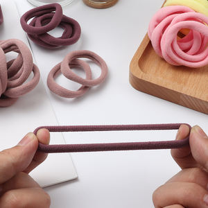 50 Stück Mädchen Einfarbige Große Gummibänder Pferdeschwanzhalter Haargummi Elastische Haarbänder Koreanische Mädchen Haaraccessoires Ornamente - Product Image 4