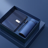Ensemble cadeau écologique en fibre de bambou avec carnet et gourde isotherme, personnalisable avec logo pour promotion