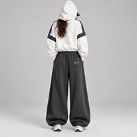 Ensemble de sweat-shirts pour femmes sur mesure, style streetwear oversize, ensemble jogging deux pièces, fabricant de vêtements à étiquette privée OEM