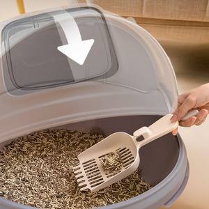 Nouveau Design Entièrement Fermé <span class=keywords><strong>Robot</strong></span> Forme Chat Litière Portable Grande Capacité Anti-éclaboussures Chat Toilette Chat Litière - Product Image 4