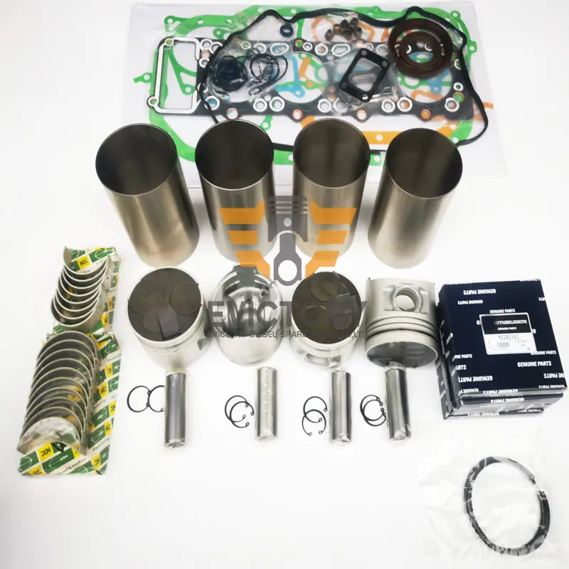 Kit de reconstrucción de motor diésel para QUANCHAI QC490Q, junta de rodamiento de anillo de pistón, maquinaria de excavadora y carretilla elevadora