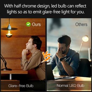 Bombilla LED Edison <span class=keywords><strong>E27</strong></span> con Recubrimiento Dorado, Semi-Cromada, <span class=keywords><strong>4W</strong></span>, G45/G80/G95/G125, Antideslumbrante, Globo, AC220V, Residencial, Regulable - Product Image 3