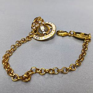 Nouveau Bracelet 3D Orbe Saturne ZIRCON Plaqué Argent, Collection Empress NANA, Luxe Léger et Exquis - Product Image 2