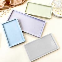 Moule en silicone rectangulaire pour dessous de verre, moule en résine DIY, tapis anti-chaleur, décoration intérieure, organisateur de rangement, artisanat