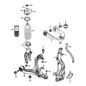 Brazo de Control Inferior 68282729AC 68282728AC para Durango Jeep Grand Cherokee, Sistema de Suspensión MacPherson - Product Image 4