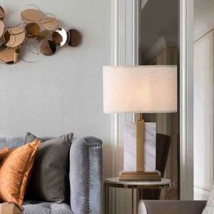 Luxury Customization Hotel Brass Base Modern Design Warm White LED <b>Table</b> <b>Lamp</b> with <b>Pink</b> Fabric Lampshade for Bedroom/Office - Product Image 2